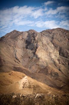 Andes in the Nazca desert. Peru . One of the hottest places on the planet.