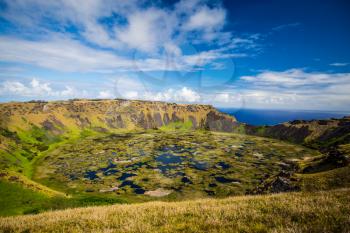 Rano Kau volcano, Easter island (Chile)