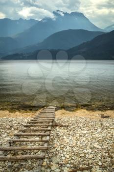 natural landscape at geirangerfjord . Norway mountain