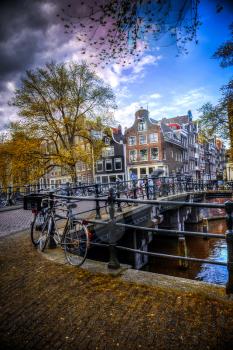 Amsterdam and its canals where boats sail home
