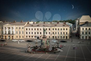 Senate Square - the area in the center of Helsinki in Kruununhaka district, visiting card of the city.