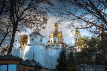 View of Kiev Pechersk Lavra, the orthodox monastery included in the UNESCO world heritage list. Ukraine