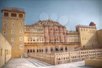 Jaipur - a city in India, Rajasthan. It called the Pink City because of the unusual color of pink stone used in construction