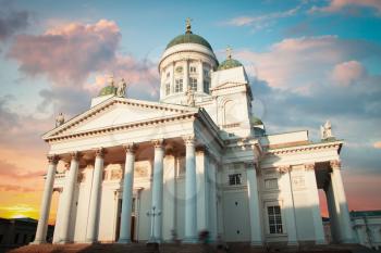 Senate Square - the area in the center of Helsinki in Kruununhaka district, visiting card of the city.