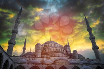 Blue Mosque or Sultanahmet is located in Istanbul.