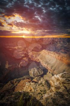 Amazing Sunrise Image of the Grand Canyon taken from Mather Point