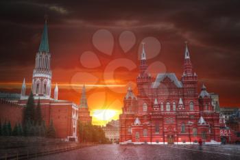 Kremlin - a fortress in the center of Moscow, the main socio-political, historical and artistic complex of the city, the official residence of the President of the Russian Federation