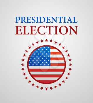 Voting Symbols design presidential election flag USA
