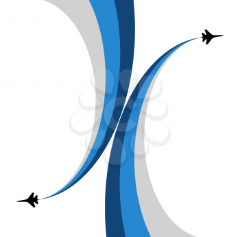 Aviashow-Airplane symbol vector design