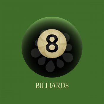 Billiards symbol vector sign