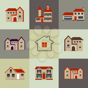 House flat Icon vector