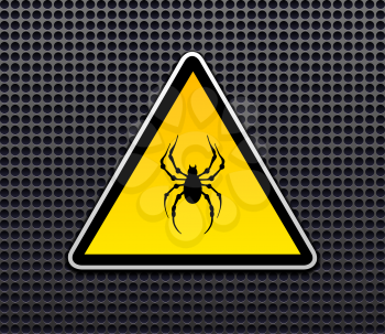 Venomous spiders sign vector
