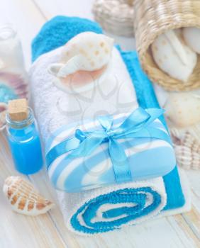 Soap and towels