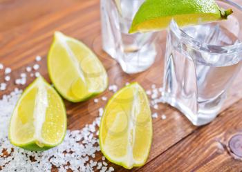 limes and salt for tequila