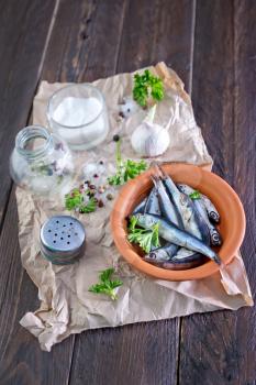 fish in bowl and on a table