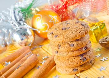 cookies and christmas decoration