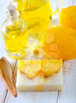 soap and aroma oil