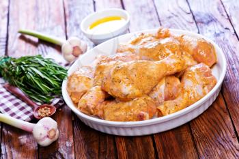 chicken legs with aroma spice and marinad