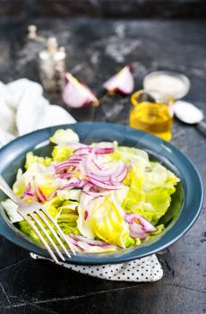 salad on plate, diet food, stock photo