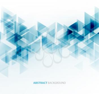 Abstract geometric background with transparent triangles. Vector illustration. Brochure design