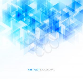 Abstract geometric background with transparent triangles. Vector illustration. Brochure design