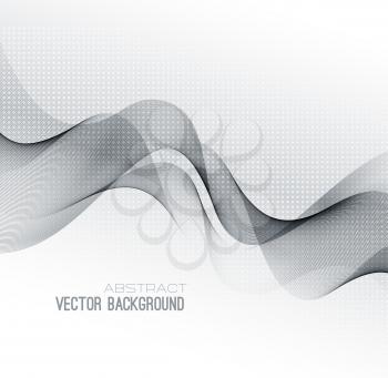 Vector Abstract green lines background. Template brochure design