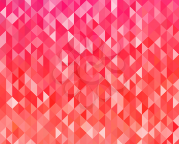 Vector Abstract red color geometric background . Triangle shapes