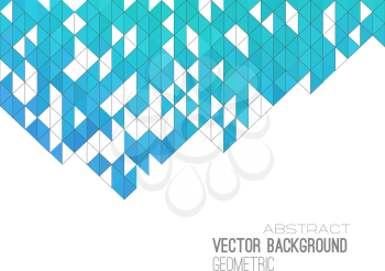 Abstract geometric background with color triangles. Vector illustration. Brochure design