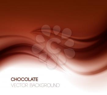 Abstract chocolate background, brown abstract satin. Vector illustration