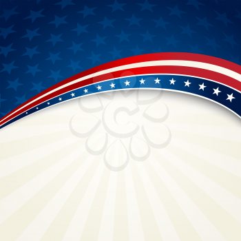 Vector illustration Independence Day patriotic background star pattern