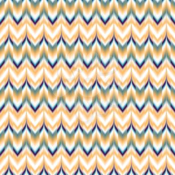 Vector seamless ikat ethnic pattern. Boho design. Colored patten