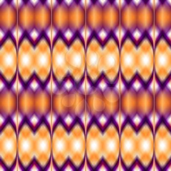 Vector seamless ikat ethnic pattern. Boho design. Colored patten
