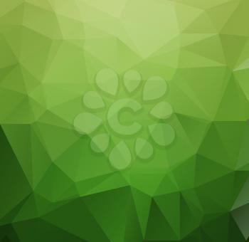 Vector Abstract retro triangle  background green color