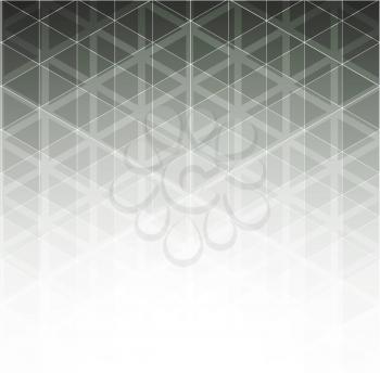 Vector Abstract gray geometric technology background  with triangle 