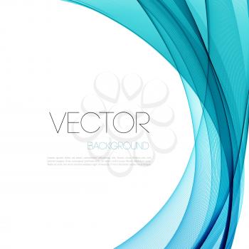 Vector Abstract smoky waves  background. Template brochure design