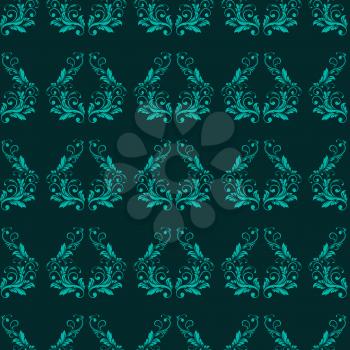 Vector Abstract vintage seamless damask pattern  EPS 10