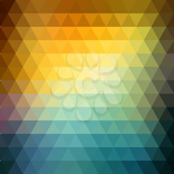Vector Abstract retro hipster geometric background.  Low poly, triangle