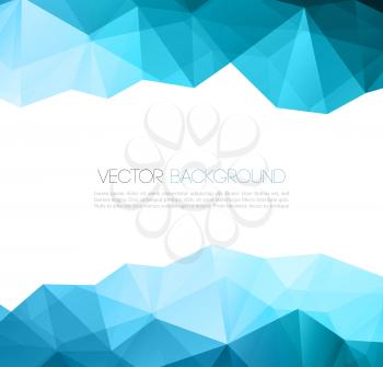 Vector Abstract colorful low poly geometric background. Template brochure design