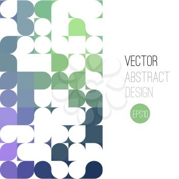 Bright abstract retro design. Mosaic pattern. Vector background