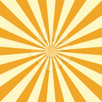 Burst vector background - Yellow color. Retro style