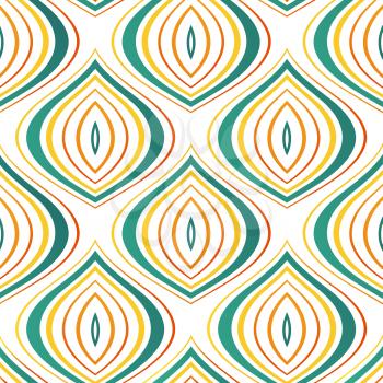 Vector vintage seamless pattern background. Retro style