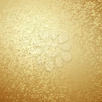 Vector abstract gold texture square background with grunge effect