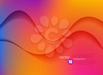 Abstract colorful vector background, color flow liquid wave for design brochure, website, flyer. EPS10