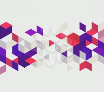Abstract background with pink and purple color cubes for design brochure, website, flyer. EPS10
