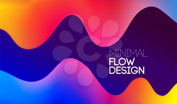 Moving colorful abstract background. Dynamic Effect. Vector Illustration. Design Template for presentation, poster and cover.