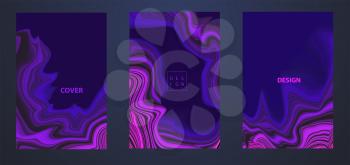 Vector Modern color abstract design background, Purple Colorful Flow motion style. Marble pattern.
