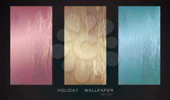 Vector golden foil background template with shine grain texture. Rose gold texture For design handmade card - invitations, posters, cards.