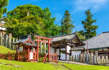 Nigatsu-do, a hall of Todai-ji temple in Nara, Japan