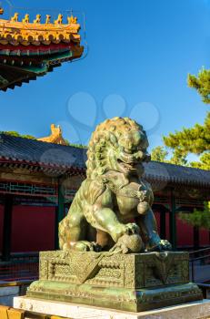 Chinese guardian lion at the Summer Palace in Beijing