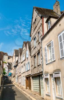 Traditional houses in Chartres, the Eure-et-Loir department of France